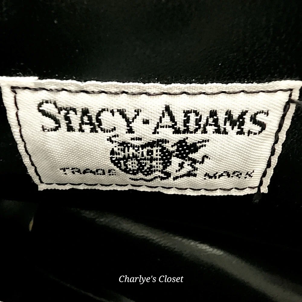 Stacy Adams Madison 15D NWB Blk Kidskin Leather Cap Toe Dress Boot Polished Chic